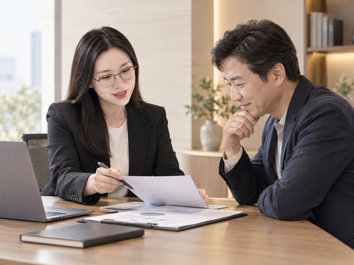 정부지원금 상담 장면
